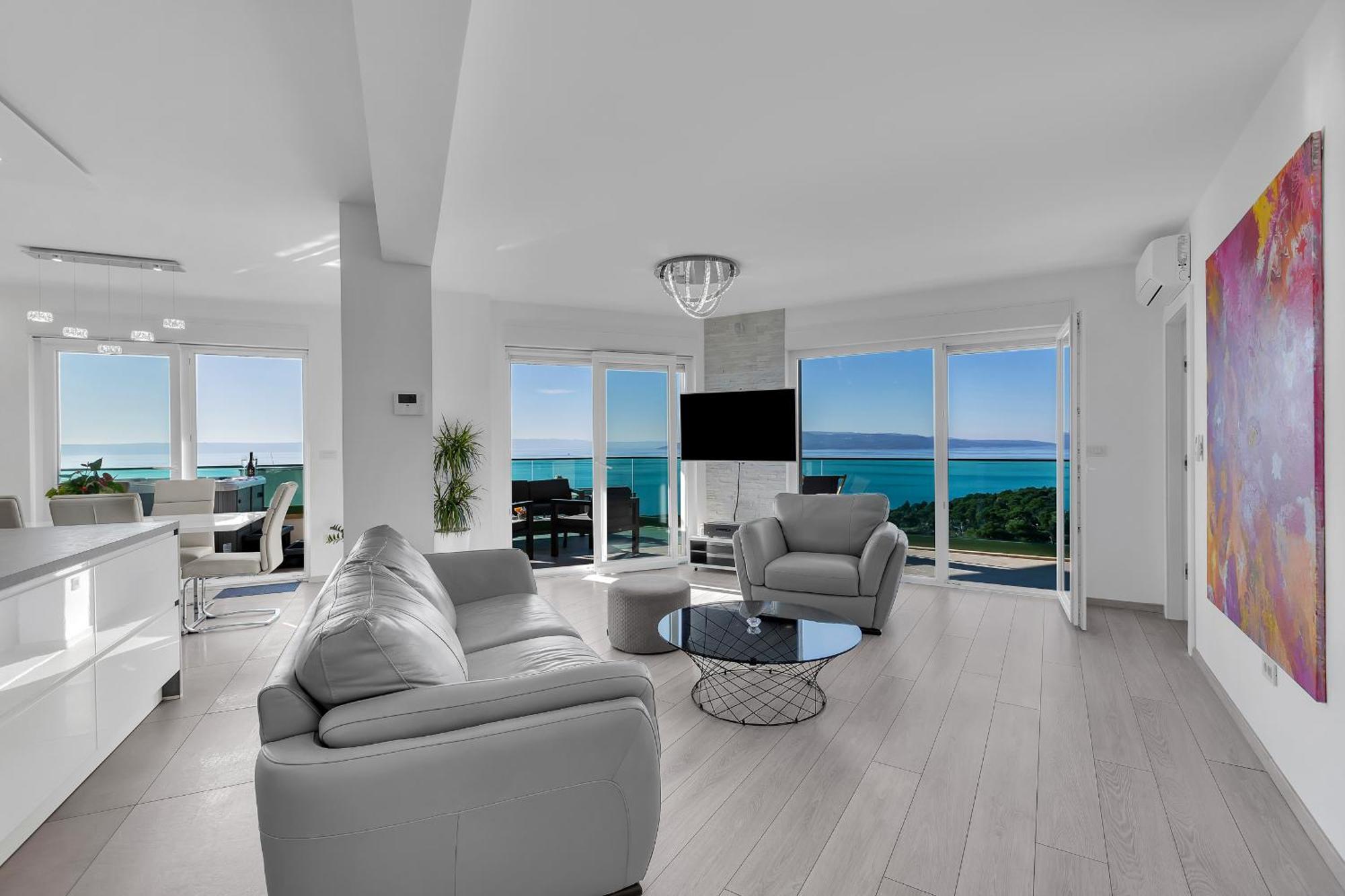 Apartmán Exclusive Penthouse Big Blue With Private Jacuzzi Makarská Exteriér fotografie