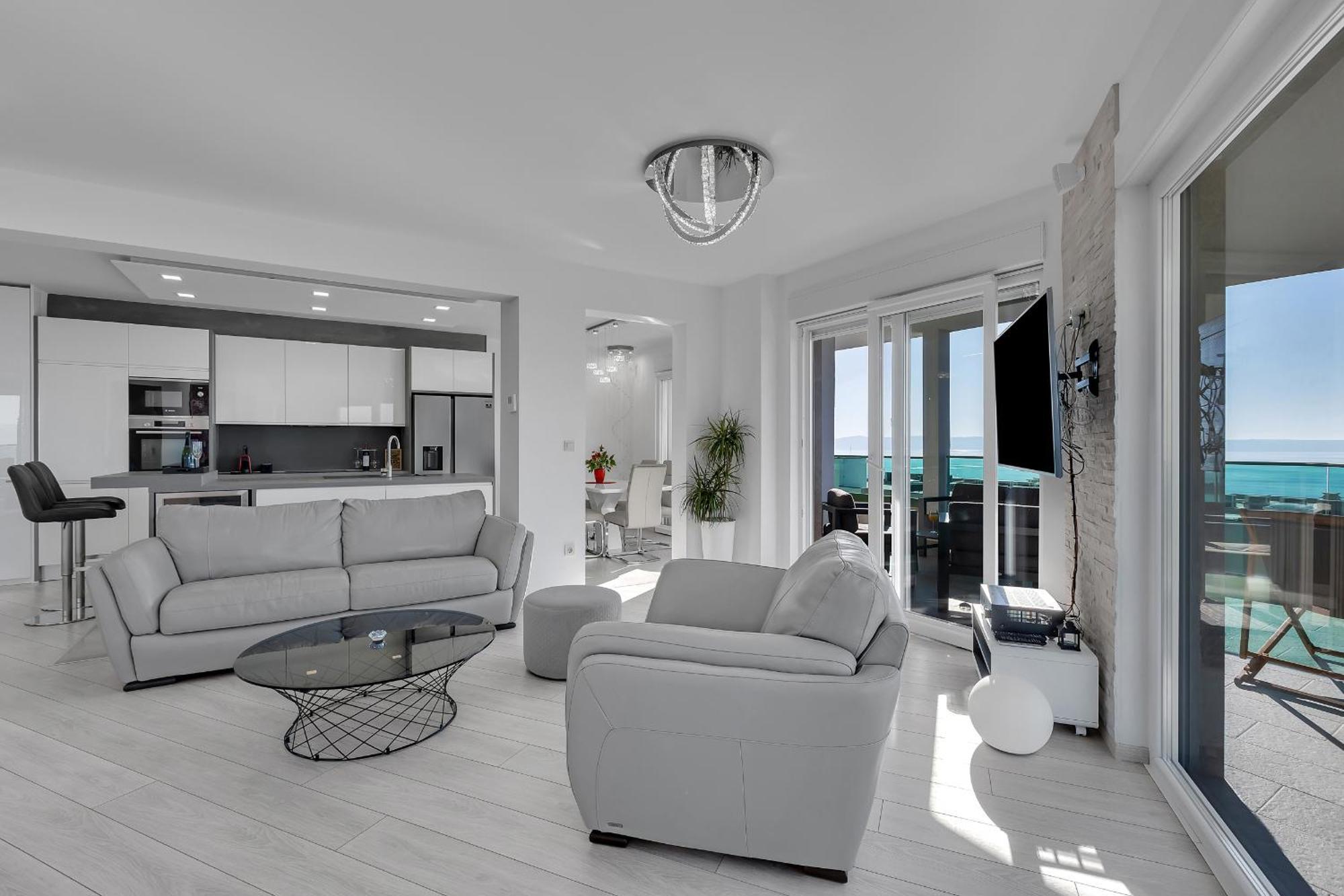 Apartmán Exclusive Penthouse Big Blue With Private Jacuzzi Makarská Exteriér fotografie
